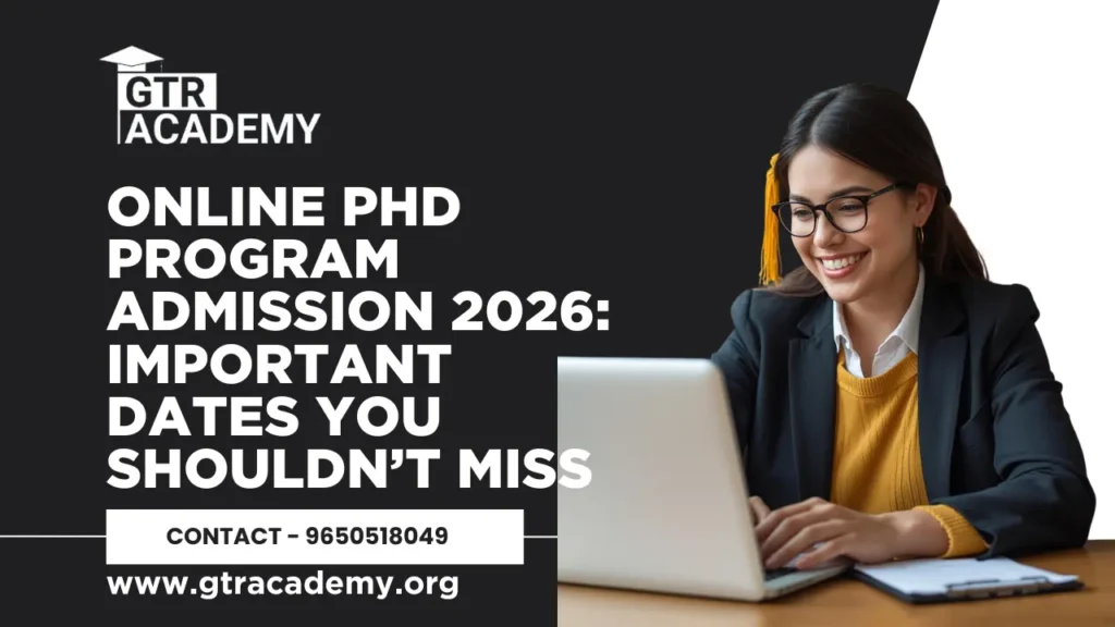 Online PhD Program Admission 