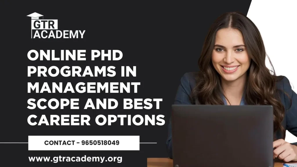 Online PhD Programs in Management