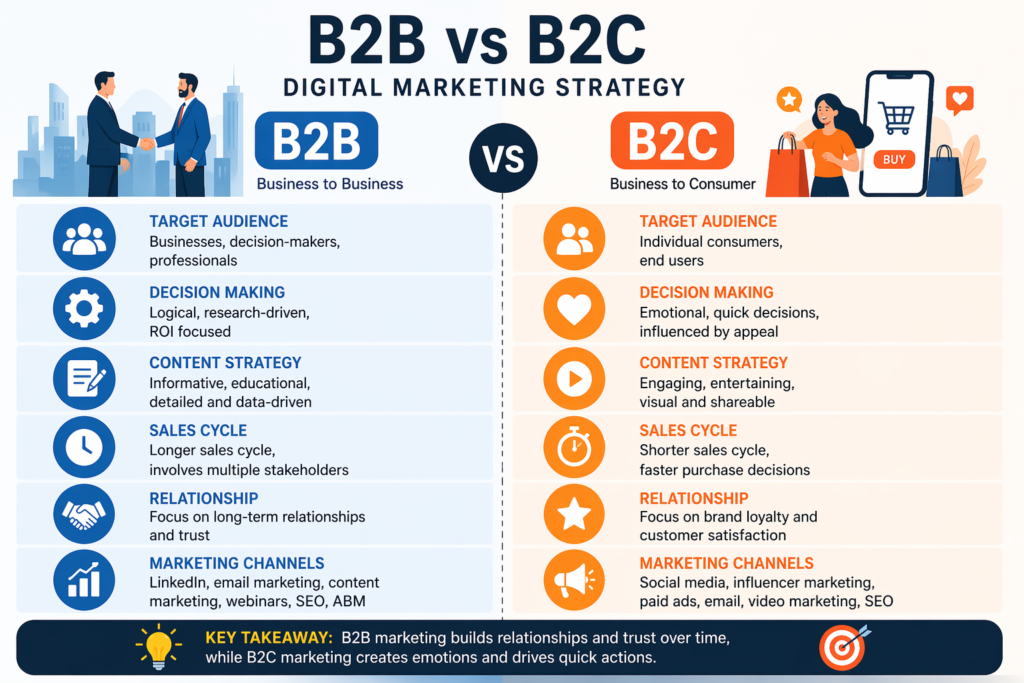 B2B vs B2C Digital Marketing Strategy